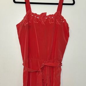 Vintage ‘Espresso’ coral jumpsuit